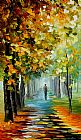 Fall Paintings - THE MUSIC OF THE FALL by Leonid Afremov